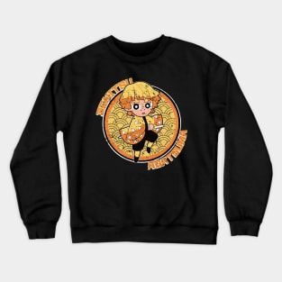 DEMON SLAYER (KIMETSU NO YAIBA): ZENITSU CIRCLE GRUNGE STYLE Crewneck Sweatshirt